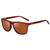 Óculos de Sol Quadrado Unissex com Lente Polarizada e Proteção UV400 Marrom