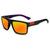 Óculos de Sol Quadrado Vinkin Esportivo Polarizado UV400 Laranja, Preto