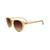 Óculos De Sol Redondo Unissex Casual Com Proteção Uv400 Life Style Premium Joachim A01 Rosê transparente