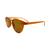 Óculos De Sol Redondo Unissex Casual Com Proteção Uv400 Life Style Premium Joachim A01 Caramelo