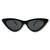 Óculos De Sol Retrô Gatinho Proteção Uv Preto Blogueira Moda Preto