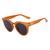Óculos De Sol Santa Lolla Redondo Mg1582 Feminino Laranja