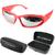 Oculos de Sol Trap Hype Retrô Oval Masculino Feminino Tendência Batalha de Rima Vermelho