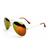Óculos De Sol Unissex Aviador Jack Jad Moda Clássico Lindo Dourado