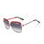Óculos De Sol Vinkin Feminino Polarizado UV400 Luxuoso Vermelho