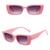 Óculos De Sol Vintage Futura Lente Rosa Blogueira Moda Uv400 Rosa