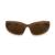 Óculos de sol y2k esportivo espelhado prateado colorido hype oval blogueira trap  ccl Marrom