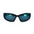Óculos de sol y2k esportivo espelhado prateado colorido hype oval blogueira trap  ccl Preto, Azul