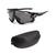 Óculos Esportivo Bike Ciclismo com Proteção Uv400 + Estojo Preto