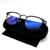 Óculos Filtro Luz Azul Metal Retrô Blue Ray Blocker Descanso Preto Fosco