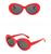 Oculos Kurt Cobain, Wiz Khalifa Redondo Uv400 Vermelho