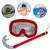 Óculos Mergulho Snorkel Premium Infantil Silicone Natação Vermelho