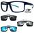 Oculos Mormaii Swap 5 6127 KC6 Azul Fosco Com 3 Clipons Cinza, Azul, Prata