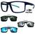 Oculos Mormaii Swap 5 6127 KC6 Azul Fosco Com 3 Clipons G15, Azul, Prata