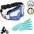 Oculos Motocross Enduro Trilha Transparente Incolor Tear Off Antirrisco Speed Corrida Rally Cross Azul