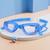 Óculos Natação Mergulho Piscina Lentes Transparentes Touca Azul transparente