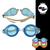 Óculos Natação Mergulho Praia Piscina Juvenil Criança Protetor Auricular 927 Azul