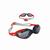 Óculos Natação Speedo Hydrovision UV Antiembaçamento Adulto Vermelho