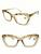 Óculos Para Leitura Com Grau Quadrado Gatinha 3D +1.75 até +4,00 Modelo Novo 8088 Nude