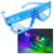 Óculos Pisca LED Aniversário Tema Farofa Tardizinha Tropical Noite de Brilho XM21312 Azul