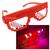 Óculos Pisca LED Aniversário Tema Farofa Tardizinha Tropical Noite de Brilho XM21312 Vermelho