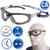 Oculos protecao epi segurança Anti Embaçante Ca Anti Risco Trabalho Obra Incolor Escuro Uv Elastico transparente