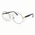 Óculos Redondo Armação Trend Hp Unissex Com Lente Sem Grau BA2312 Dourado