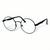 Óculos Redondo Armação Trend Hp Unissex Com Lente Sem Grau BA2312 Preto