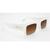 Óculos Solar Evoke Lodown B01 Branco Translúcido Lente Marrom Degradê Branco