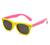 Óculos Solar Infantil Astes Flexíveis Lentes Polarizada Amarelo rosa