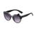 Óculos Solar Infantil Proteção UV400 Retrô Gato Quadrado Cinza laço