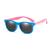 Óculos Solar Infantil Proteção UV400 Retrô Gato Quadrado Azul rosa color