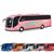 Ônibus Brinquedo 42cm Presente Miniatura Várias Cores - Usual Brinquedos Rosa