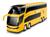 Ônibus Brinquedo Com 2 Andares Petroleum 30cm Miniatura Roma Amarelo