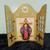 Oratório religioso em MDF - com imagem de santo Santas Chagas de Jesus