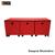 Organizador Bancada 03 Caixas Decorativas com Coração Mdf Madeira Pintado VERMELHO