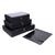 Organizador de Mala Bolsa de Viagem Impermeável kit 04 Peças Preto