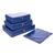 Organizador de Mala Bolsa de Viagem Impermeável kit 04 Peças Azul marinho