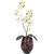 Orquidea Artificial + Vaso Arranjo Flores Artificiais Decoração Sala Cozinha  CORAL