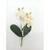 Orquídeas Artificial Flor Galho Com 6 Flores E 2 Folhas Para Arranjos Pequenos De Decoração *vaso não incluso* Branca