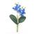 Orquídeas Artificial Flor Galho Com 6 Flores E 2 Folhas Para Arranjos Pequenos De Decoração *vaso não incluso* Azul