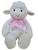 Ovelha de pelúcia 34cm ovelhinha fazendinha grande brinquedo Rosa