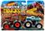 Pack c/ 2 Monster Trucks - 1/64 - Hot Wheels Trem loco punk vs pure muscle