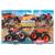 Pack c/ 2 Monster Trucks - 1/64 - Hot Wheels Drag bus kombi vs volkswagen beetle fusca, Laranja, Preto