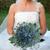 Pacote 6 Hastes Flores Artificiais de Qualidade: Buquê de Noiva Elegante e Sofisticado 60cm DE9056 Azul