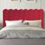 Painel Estofado 100 cm Cama de Casal Box Alanis - House Vermelha