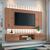 Painel Home para TV até 55 Polegadas com LED 2 Portas I HB Móveis Nature/Off White