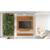 Painel Riso Candian 218x182cm com Nicho JCM Movelaria Cinamomo/ Off White