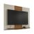 Painel Sala Compact para TV até 50 Polegadas Off White/Naturalle/Ripado