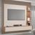 Painel Tuboarte Solange P/tv Ate 65" em 100% MDF Off White Rippas